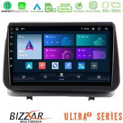 Bizzar Ultra Series Renault Clio 2005-2012 8core Android13 8+128GB Navigation Multimedia Tablet 9"