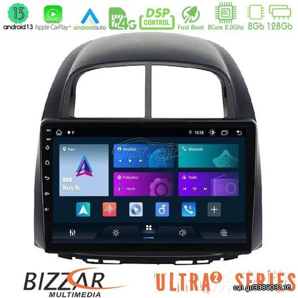 Bizzar Ultra Series Daihatsu Sirion/Subaru Justy 8core Android13 8+128GB Navigation Multimedia Tablet 10"