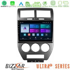 Bizzar Ultra Series Jeep Compass/Patriot 2007-2008 8core Android13 8+128GB Navigation Multimedia Tablet 10"