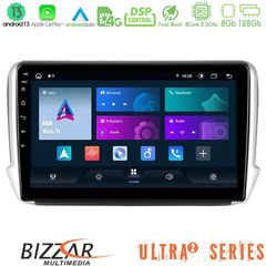 Bizzar Ultra Series Peugeot 208/2008 8core Android13 8+128GB Navigation Multimedia Tablet 10"