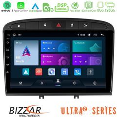 Bizzar Ultra Series Peugeot 308/RCZ 8core Android13 8+128GB Navigation Multimedia Tablet 9"