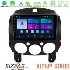 Bizzar Ultra Series Mazda 2 2008-2014 8core Android13 8+128GB Navigation Multimedia Tablet 9"