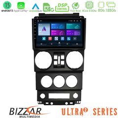 Bizzar Ultra Series Jeep Wrangler 2008-2010 8core Android13 8+128GB Navigation Multimedia Tablet 9"