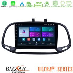 Bizzar Ultra Series Fiat Doblo 2015-2022 8core Android13 8+128GB Navigation Multimedia Tablet 9"
