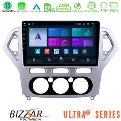 Bizzar Ultra Series Ford Mondeo 2007-2010 Manual A/C 8core Android13 8+128GB Navigation Multimedia Tablet 10"