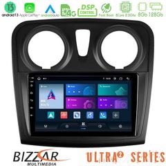 Bizzar Ultra Series Dacia Sandero 2014-2020 8core Android13 8+128GB Navigation Multimedia Tablet 9"