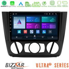 Bizzar Ultra Series BMW 1Series E81/E82/E87/E88 (MANUAL A/C) 8core Android13 8+128GB Navigation Multimedia Tablet 9"