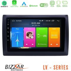 Bizzar LV Series Fiat Stilo 4Core Android 13 2+32GB Navigation Multimedia Tablet 9"