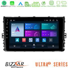 Bizzar Ultra Series VW MQB 2017- 8core Android13 8+128GB Navigation Multimedia 9"