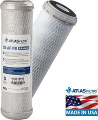 Atlas Filtri CB-AF Pb 10SX 0,5mμ 10'' Ανταλλακτικό Φίλτρο Συμπαγούς Ενεργού Άνθρακα (Made in USA)