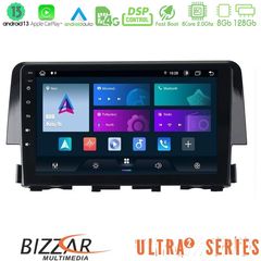 Bizzar Ultra Series Honda Civic 2016-2020 8core Android13 8+128GB Navigation Multimedia 9"