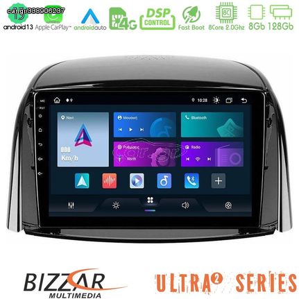 Bizzar Ultra Series Renault Koleos 2007-2015 8Core Android13 8+128GB Navigation Multimedia Tablet 9"