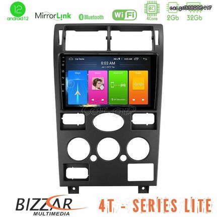 Bizzar 4T Series Ford Mondeo 2001-2004 4Core Android12 2+32GB Navigation Multimedia Tablet 9"