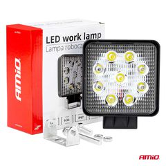 ΠΡΟΒΟΛΕΑΣ ΕΡΓΑΣΙΑΣ WORKING LAMP FLOOD 9LED 3030 9-36V 2160lm 6000K 110x110mm AWL07 AMIO