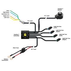 Denali Universal Kit Daildim Headlight D3