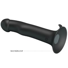 Pretty Love Murray Pulsating & Vibrating Dildo - Black-thumb-3