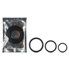 Black colour Silicone Triple Cock Ring Set