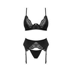 Plus size Obsessive Bellastia 3 pcs set Black-thumb-6
