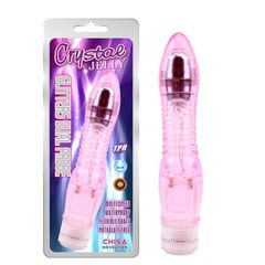 Vibrator Multispeed Glitters Dual Probe Pink 23 Cm-thumb-2