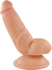 Dildo Realist Tedd cu Ventuza, PVC, Natural, 15 cm, Guilty Toys