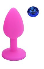 Anal Silicone Buttplug Small Silicon Pink / Blue Guilty Toys