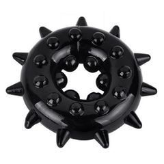 Elastic Penis Ring Super Spikes Black Guilty Toys