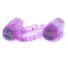 Purple Guilty Toys Double Vibe Stimulator Ring-thumb-1