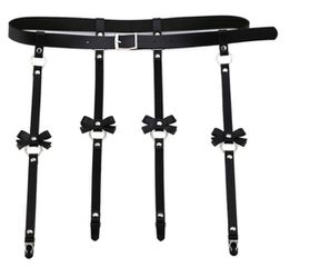 Garter Harness System With Bows Ecological Leather OS-thumb-3