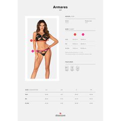 Plus Size Obsessive Armares Bra with Thong-thumb-1