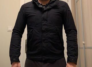 Dainese D-dry jacket, size 46 (softshell back armor protection)-thumb-7