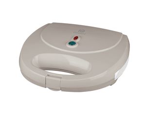 IQ ST-637 Τοστιέρα με Κεραμικές Πλάκες για 2 Τοστ 700W, Λευκή