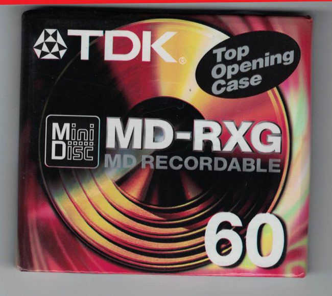 Minidisc εγγραφής TDK (60 λεπτά)