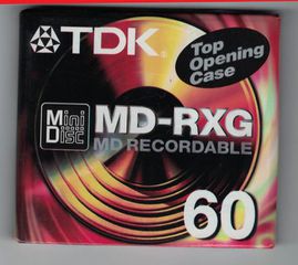 Minidisc εγγραφής TDK (60 λεπτά)