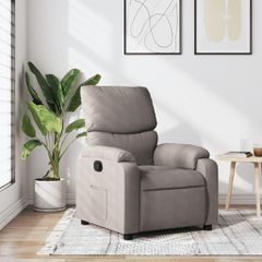 Πολυθρόνα Ανακλινόμενη Taupe Υφασμάτινη 373418