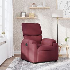 Πολυθρόνα Ανακλινόμενη Μπορντό Υφασμάτινη 373413