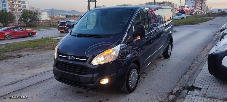 Ford Transit Custom 2014 MAXI EURO5b 3ΘΕΣΙΟ ΜΕ ΓΡΑΜΜΑΤΙΑ