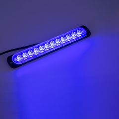 GloboStar® 85268 PRO Series Μπάρα Σήμανσης Οχήματος Αστυνομίας με 10 Προγραμμάτων Φωτισμού STROBE LED SMD 3030 15W DC 12-24V Αδιάβροχη IP65 Μπλε-thumb-7