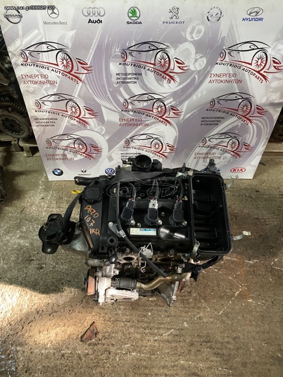 ΚΙΝΗΤΗΡΑΣ PEUGEOT 107 1KR 1.0 2009 75.000 χλμ