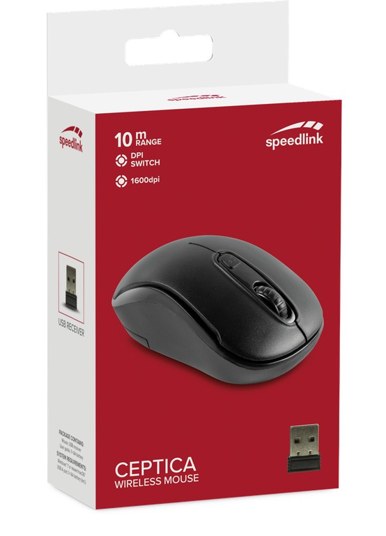 Speedlink - CEPTICA Mouse - Wireless, black / Computers