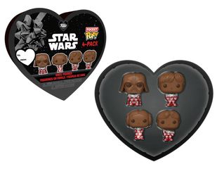 STAR WARS - Pocket Pop Keychains 4 Pack- Valentine (Chocolate)