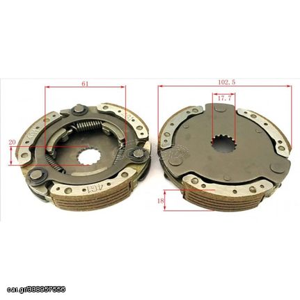 ΣΙΑΓΩΝΕΣ ΦΥΓΟΚΕΝΤΡΙΚΟΥ YAMAHA CRYPTON-R 115 / T-110 / S 115 ΚΟΜΠΛΕ W-STANDARD