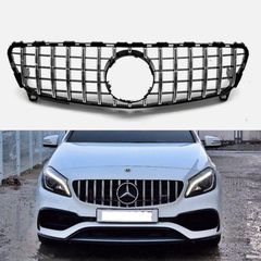 Μάσκα για Mercedes A-Class W176 Facelift (09.2015-2018) A45 GT-R Panamericana Black Chrome