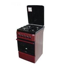 Κόκκινη Κουζίνα Με Εστίες Και Φούρνο Αερίου 52lt 50x60x84εκ. CalferGas F5T40G2-RED