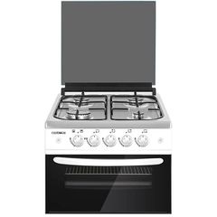 Λευκό Επιτραπέζιο Φουρνάκι με Εστίες Και Φούρνο Αερίου 42lt 50x54x45εκ. CalferGas F6N40G2-XW