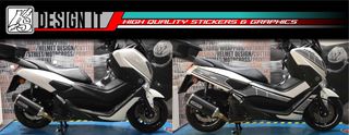 ΑΥΤΟΚΟΛΛΗΤΑ FULL SET - YAMAHA NMAX GEN1 ΓΚΡΙ-thumb-1