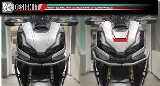 HONDA ADV 350 GEN1 2022 - FULL BODY & WHEELS STICKER SET - RED BLUE-thumb-2