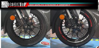 HONDA ADV 350 GEN1 2022 - FULL BODY & WHEELS STICKER SET - RED BLUE-thumb-8