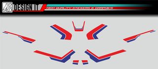 HONDA ADV 350 GEN1 2022 - FULL BODY & WHEELS STICKER SET - RED BLUE-thumb-5