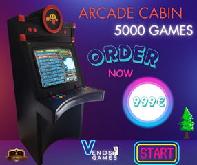 Arcade Retro Jr Pac man Arcade/cabin. games machines ηλεκτρονικά κλασικά παιχνίδια venos games