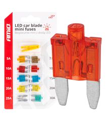 ΑΣΦΑΛΕΙΕΣ MINI BLADE (ΜΑΧΑΙΡΩΤΕΣ) & ΕΡΓΑΛΕΙΟ ΑΦΑΙΡΕΣΗΣ ΚΑΡΤΕΛΑ (5A/10A/15A/ 20A/25A) -10 ΤΕΜ.